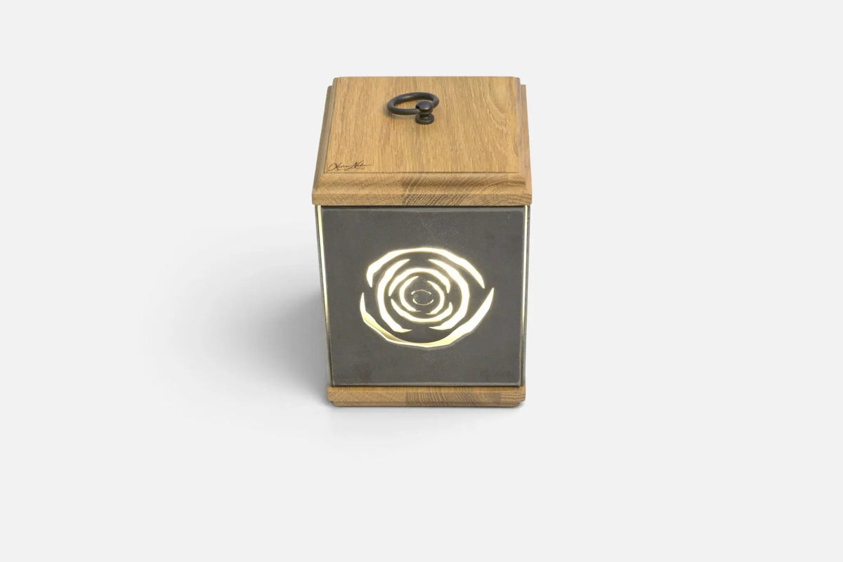 LUMINAIRE MALAGA Xavier Nadau Designer #Couleur claire_Chêne
#Motif_Rose