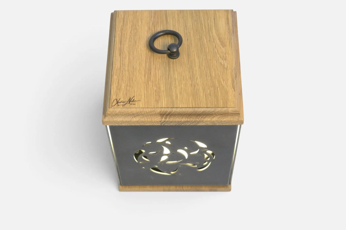 LUMINAIRE MALAGA Xavier Nadau Designer #Couleur claire_Chêne
#Motif_Gouttes