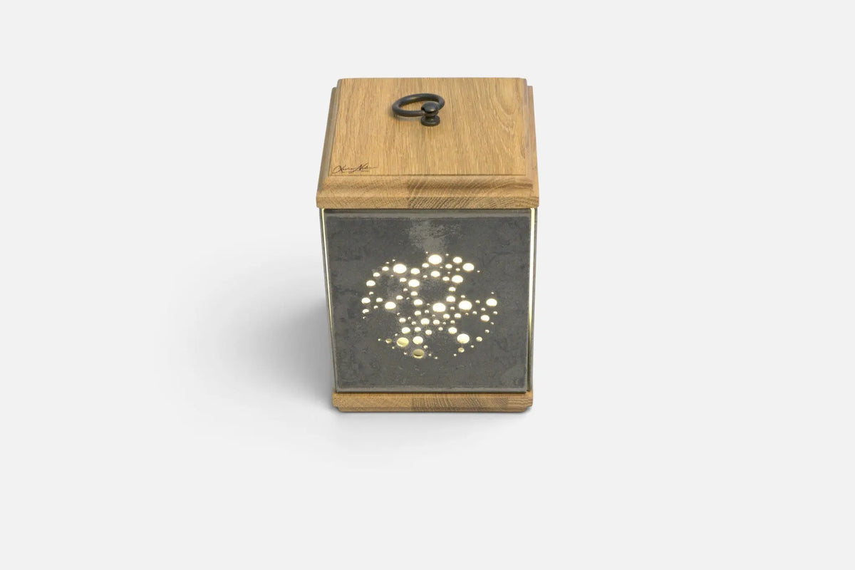 LUMINAIRE MALAGA Xavier Nadau Designer #Couleur claire_Chêne 
#Motif_Bulles