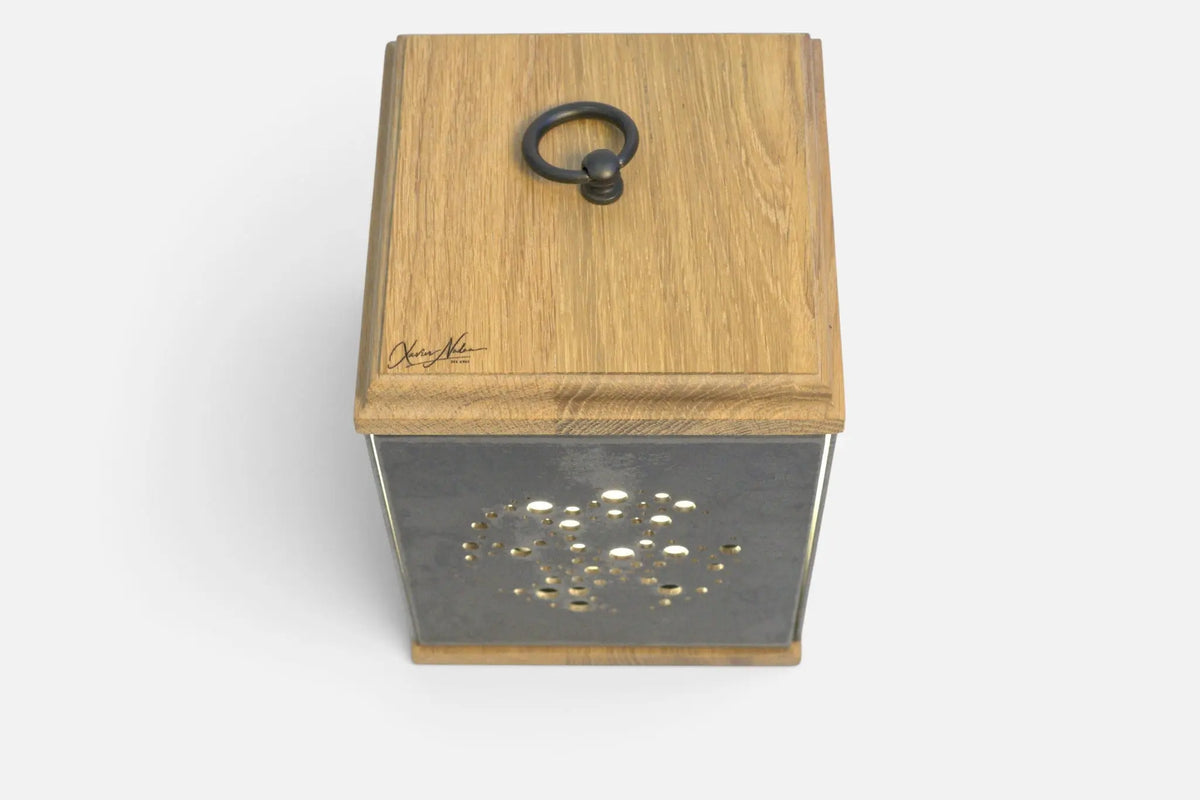 LUMINAIRE MALAGA Xavier Nadau Designer #Couleur claire_Chêne 
#Motif_Bulles