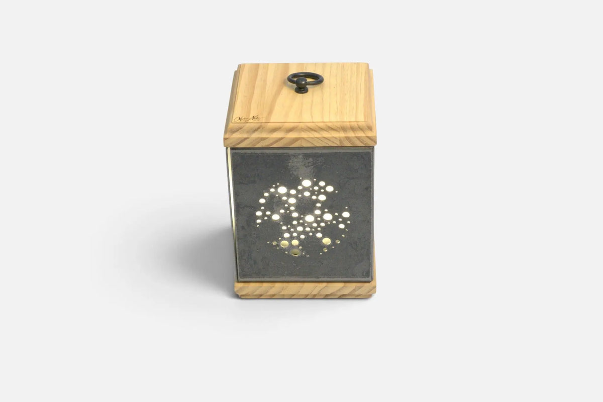 LUMINAIRE MALAGA Xavier Nadau Designer #Couleur claire_Sapin 
#Motif_Bulles