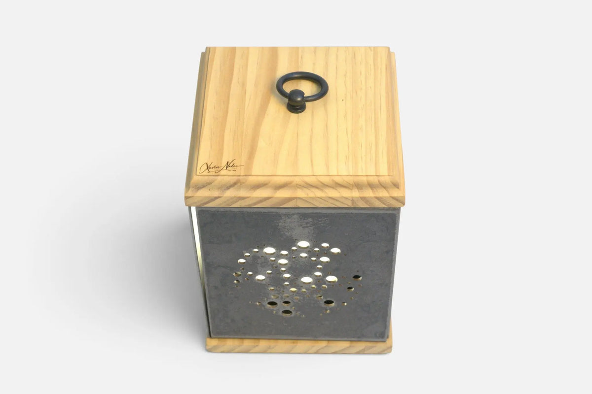 LUMINAIRE MALAGA Xavier Nadau Designer #Couleur claire_Sapin 
#Motif_Bulles