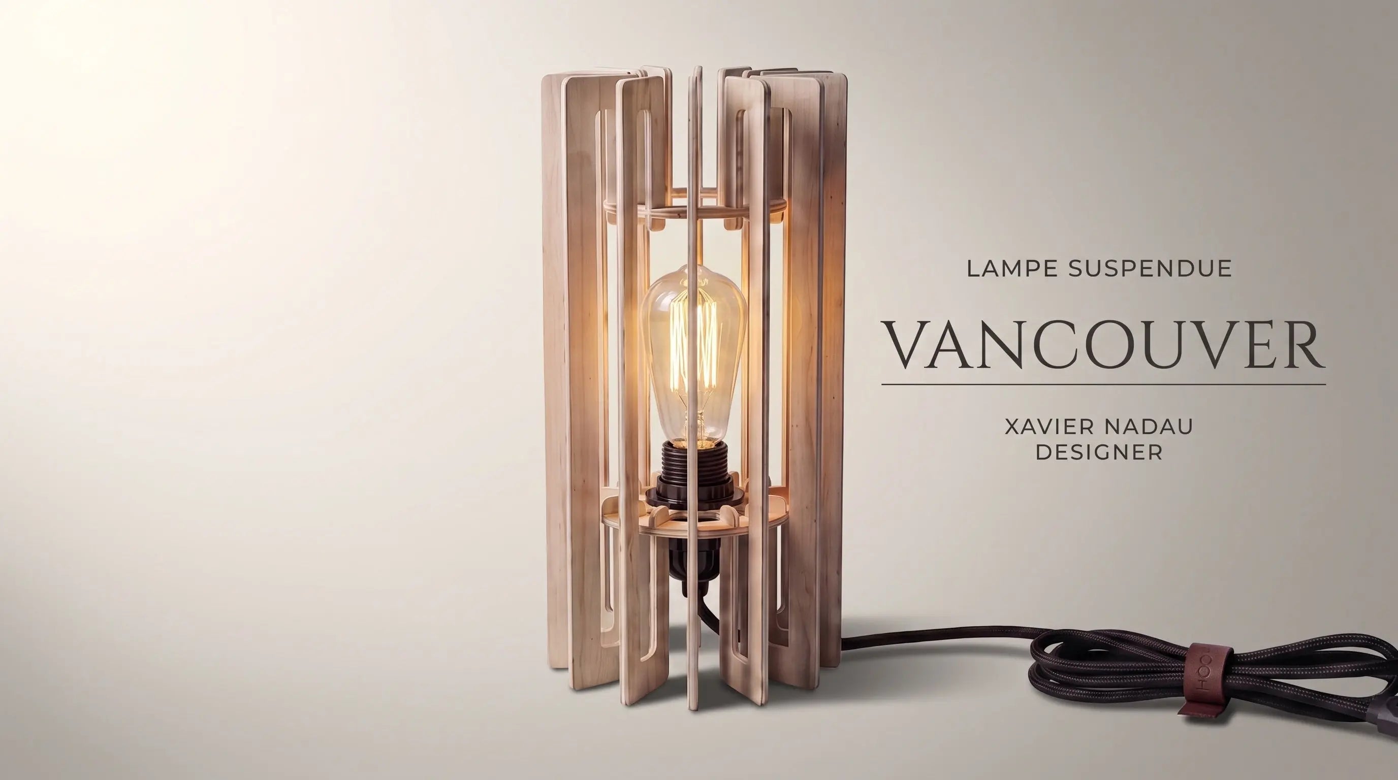Lampe suspendue Vancouver Xavier Nadau Designer