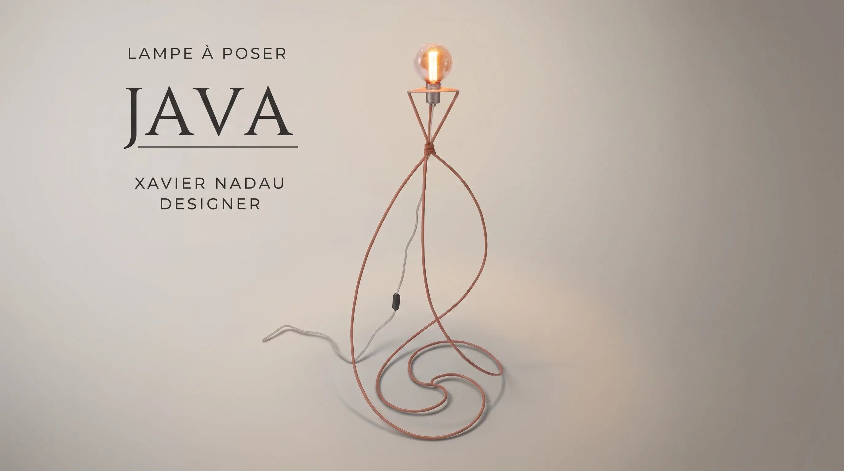 Lampe à poser Java Xavier Nadau Designer